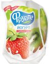 Йогурт ФРУАТЕ, Питьевой, клубника/киви, 1,5%, 950г