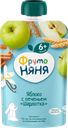 Пюре фруктовое ФРУТОНЯНЯ Шарлотка, яблоко, с печеньем, с 6 месяцев, 90г