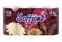 Туалетная бумага "Imperial", Soffione, 4 слоя, 8 рулонов