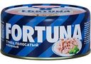 Тунец Fortuna полосатый рубленый в собственном соку, 185г