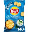 Чипсы картофельные Lay's со вкусом сметаны и зелени, 140г