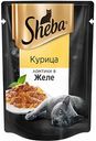 Корм для кошек ломтики в желе Sheba Курица, 85 г