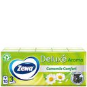 Платки носовые бумажные Zewa Deluxe Ромашка 3 слоя, 10x10шт