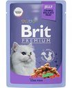 Корм влажный Brit Premium для взрослых кошек Треска в желе, 85 г