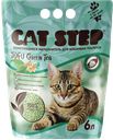 Наполнитель растительный для кошачьего туалета CAT STEP Tofu Green Tea комкующийся, 6л