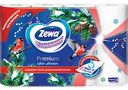Бумажные полотенца Zewa Premium Декор с тиснением и цветным рисунком 2 слоя, 4 рулона