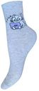 Носки детские БЧК котик, цвет светло-серый меланж, 23-24р-р