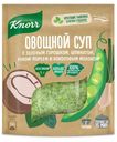 Суп из круп Knorr овощной с зеленым горошком шпинатом луком-пореем и кокосовым молоком, 49 г