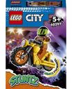 Конструктор Разрушительный трюковый мотоцикл LEGO City Stuntz 60297 5+, 12 элементов