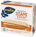 Хлебцы Wasa пшеничные тонкие цельнозерновые кунжутом и морской солью, 190 г