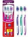 Зубная щетка Colgate Зиг Заг многофункциональная средней жесткости промоупаковка 2+1