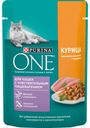 PURINA ONE® (ПУРИНА УАН) корм для кошек с чувствительным пищеварением, с курицей высокого качества и морковью, 75 гр
