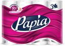 Туалетная бумага Papia белая 3 слоя, 12шт