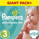 Подгузники Pampers Active Baby-Dry, размер 3, midi 5-9 кг, 124 шт