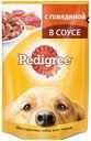 Корм для собак Pedigree с говядиной в соусе, 85 г