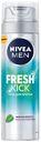Пена для бритья Nivea Men Fresh Kick с ментолом, 200 мл