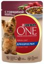 Влажный корм Purina One Мини с говядиной, картофелем и горохом для собак 85 г