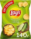 Чипсы картофельные Lay's Малосольные огурчики с укропом 140г
