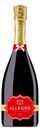 Напиток винный Allegro Неро фруктовый красный полусладкий газированный, 750мл