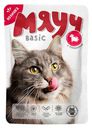 Влажный корм для взрослых кошек "Мяуч" Basic Говядина в соусе, 85 г