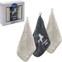 Набор полотенец Bravo Мэн М9005 в коробке цвет: серый/бежевый, 30×50 см, 3шт