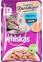 Корм для кошек от 1 года в желе Whiskas Рыбная коллекция Лосось, 85 г