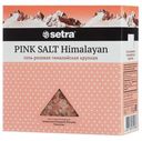 Соль пищевая Setra гималайская розовая крупная, 500 г