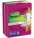 Нижнее белье для женщин впитывающее Depend размер L/XL (46-54) 7 капель, 9 шт.
