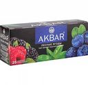 Чай чёрный Akbar Лесные ягоды, 25×1,5 г