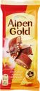  Шоколад молочный ALPEN GOLD с соленым арахисом и крекером 