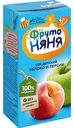 Сок детский ФрутоНяня Яблоко и персик, с 5 месяцев, 0,2 л