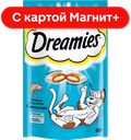 DREAMIES Лакомство д/кош c лососем 60г(Марс):6