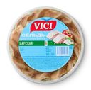 Сельдь Vici Царская тихоокеанская филе-кусочки соленая в масле с укропом, 400г