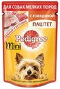 Корм для собак Pedigree паштет с говядиной, 80 г (мин.10 шт.)