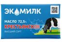 Масло сладкосливочное Экомилк Крестьянское несолёное 72.5%, 160г