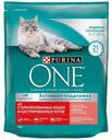 Корм для стерилизованных кошек и кастрированных котов Purina One 750г с лососем и пшеницей