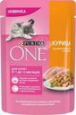 Корм влажный Purina One с курицей и морковью в соусе для котят 75г