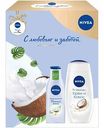 Подарочный набор женский Nivea Райский Кокос (гель для душа, молочко уход для тела), 2 предмета