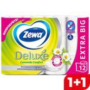 Бумага туалетная ZEWA®, Делюкс, Ромашка, 3-слойная, 12рулонов