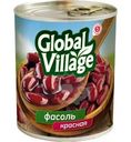 Фасоль Global Village красная в собственном соку 400г