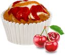 Маффин FANTEL со вкусом вишни, 240г