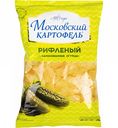 Чипсы рифленые Московский картофель Маринованные огурцы, 130 г