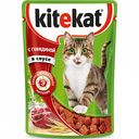 Корм для кошек в соусе Kitekat с говядиной, 85 г
