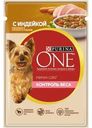 Корм для собак Purina ONE Мини Контроль веса с индейкой морковью и горохом 85г