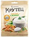 Сухарики ржано-пшеничные Крутец сметана с зеленью 80 г