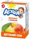 Сок  детский яблочный с мякотью, Агуша, 200 мл
