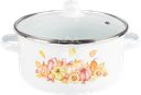 Кастрюля HOMECLUB Enamel, деколь, в ассортименте, 3.7л