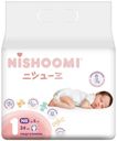 Подгузники Nishoomi детские NB1 до 5кг 24шт.