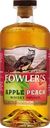 Настойка FOWLERS Яблоко-персик с виски 35%, полусладкая