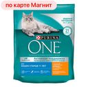 Корм сухой PURINA ONE®, для кошек старше 11 лет, курица и цельные злаки, 750г